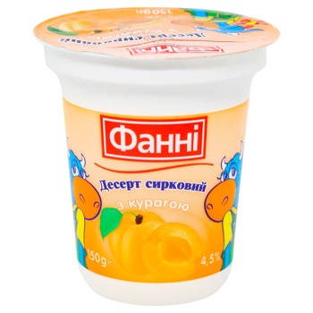 Десерт Фанни творожный с курагой 4,5% 150г - купить, цены на ULTRAMARKET - фото 2