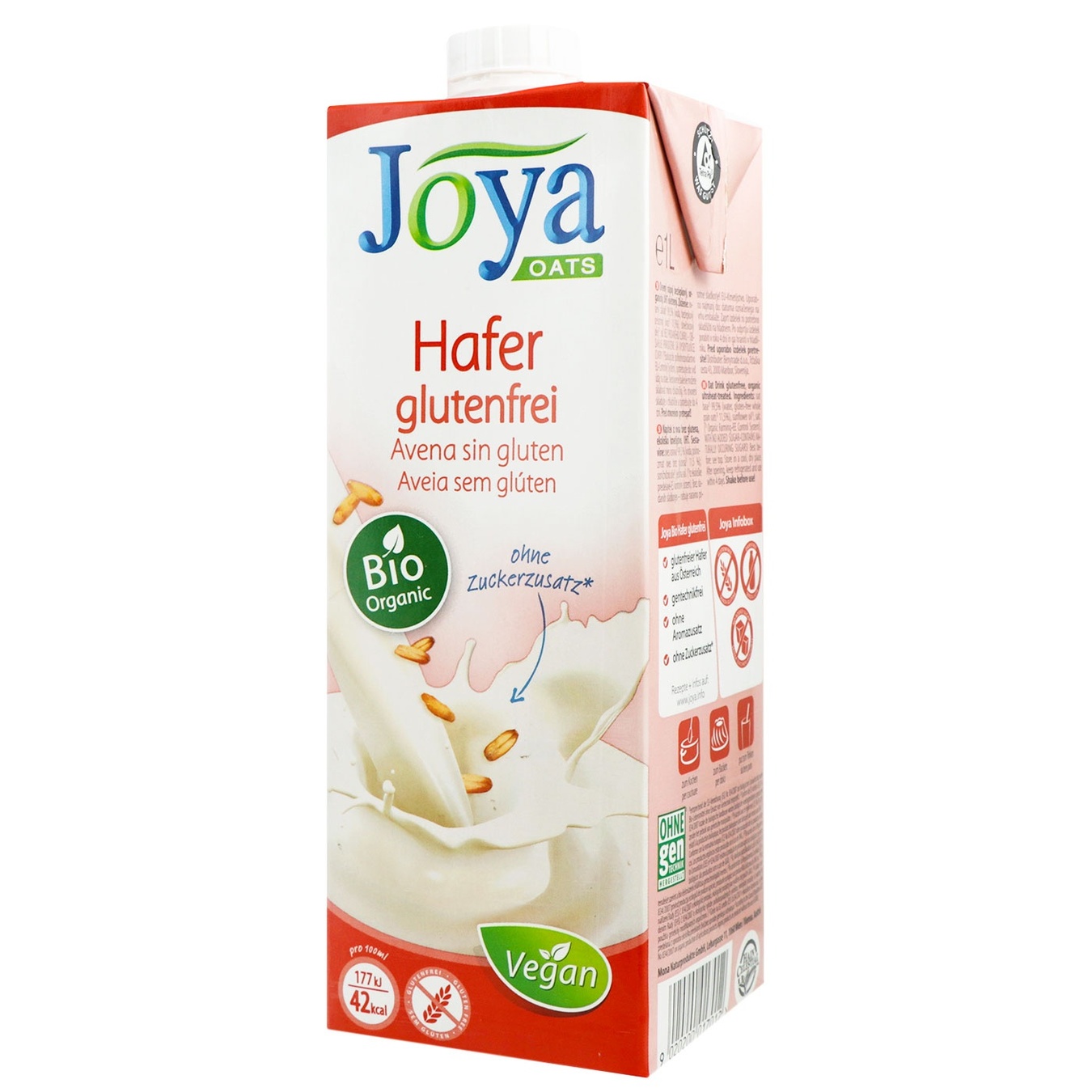 

Напиток овсяный Joya безглютеновый органический без сахара 1л