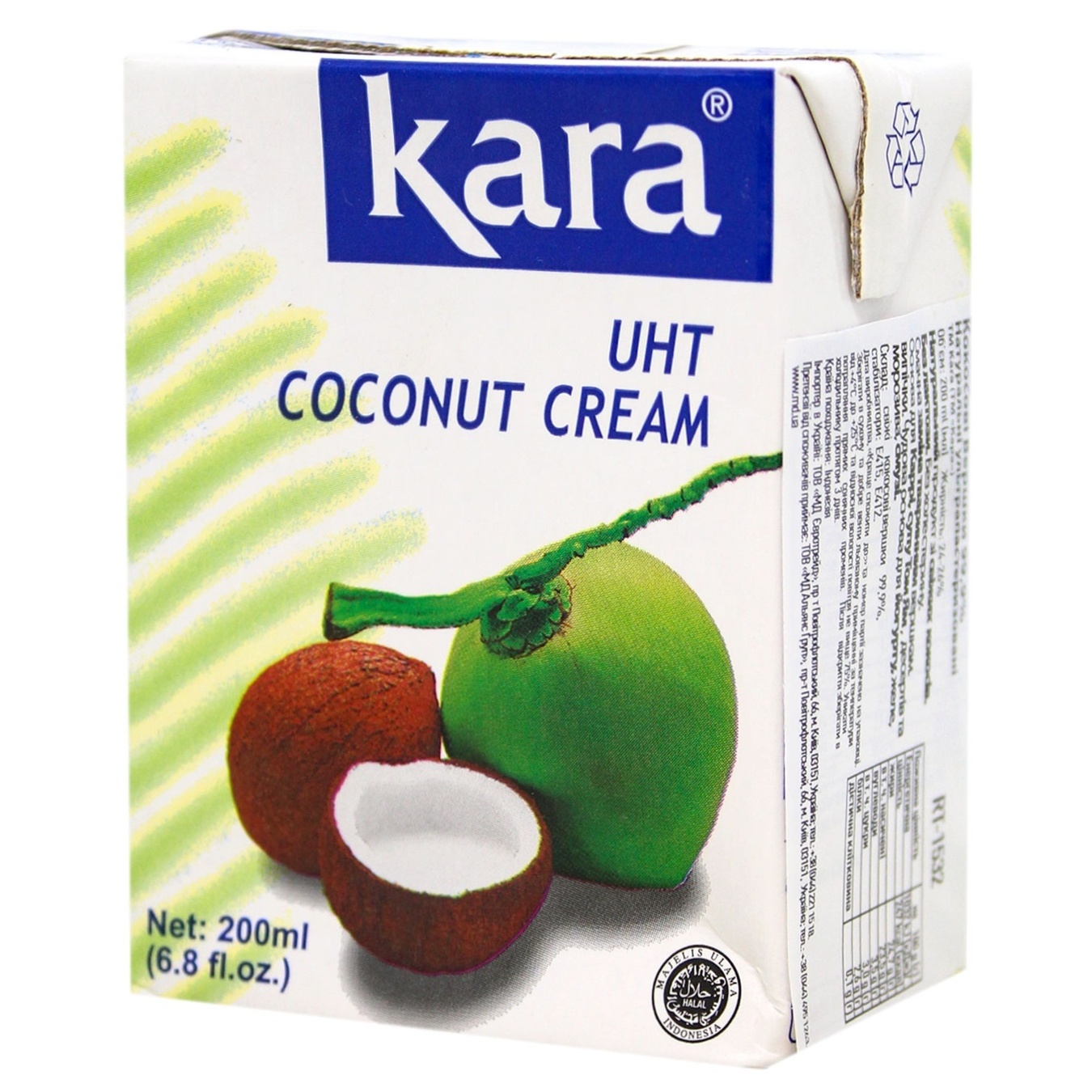 

Сливки Kara кокосовые 24% 200мл