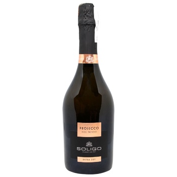 Вино игристое Soligo Prosecco Treviso Extra Dry белое сухое 11% 0,75л - купить, цены на МегаМаркет - фото 1