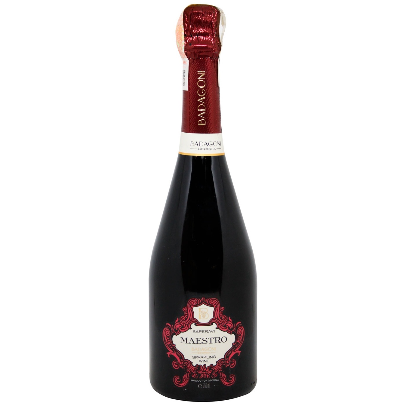 

Вино игристое Badagoni Saperavi Maestro красное полусладкое 11% 0,75л