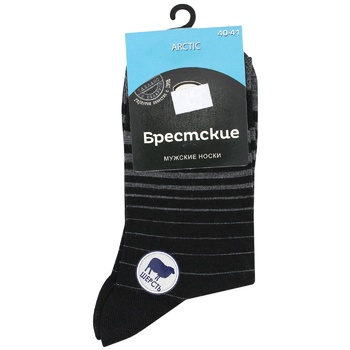 Brestskie Arctic Men's Socks s.25 030 black - buy, prices for - photo 1