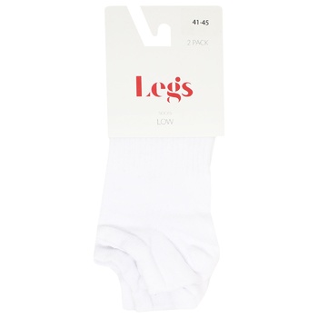 Носки мужские Legs Socks Active Low 2 пары 82 р.41-45 Bianco - купить, цены на - фото 1