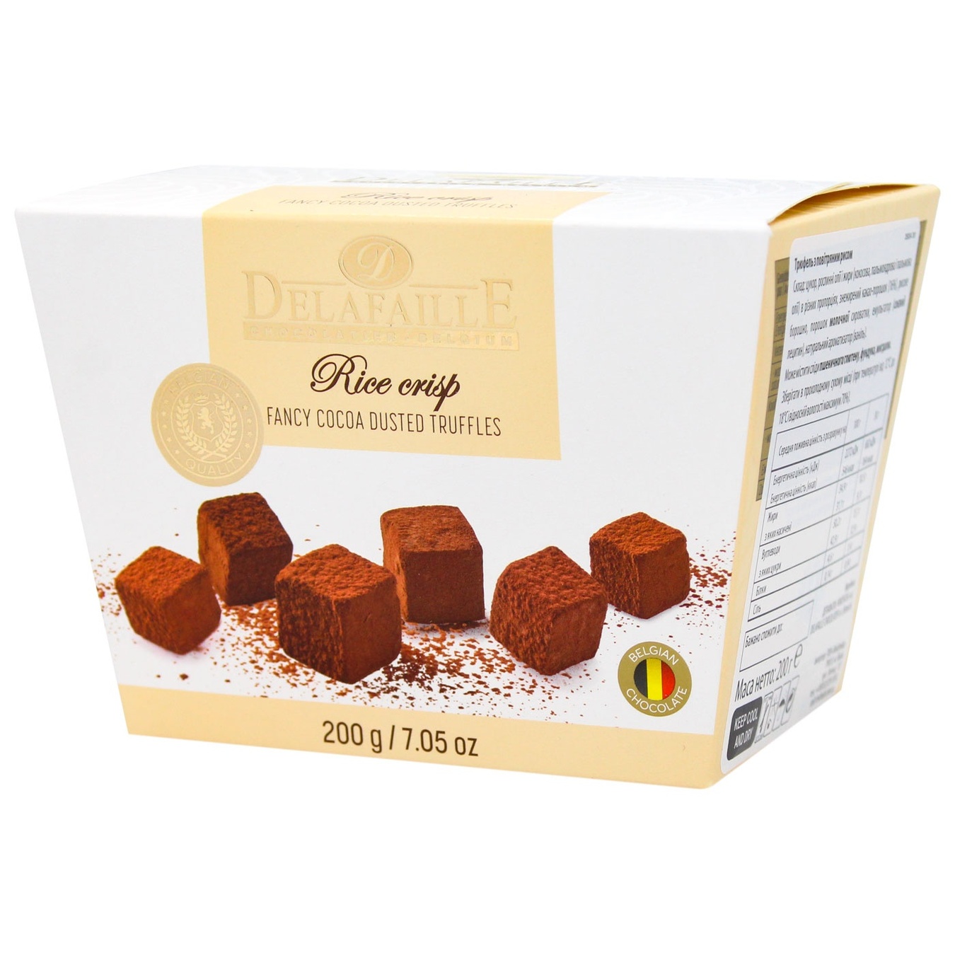 

Конфеты Delafaille Трюфель Rice Crisp 200г