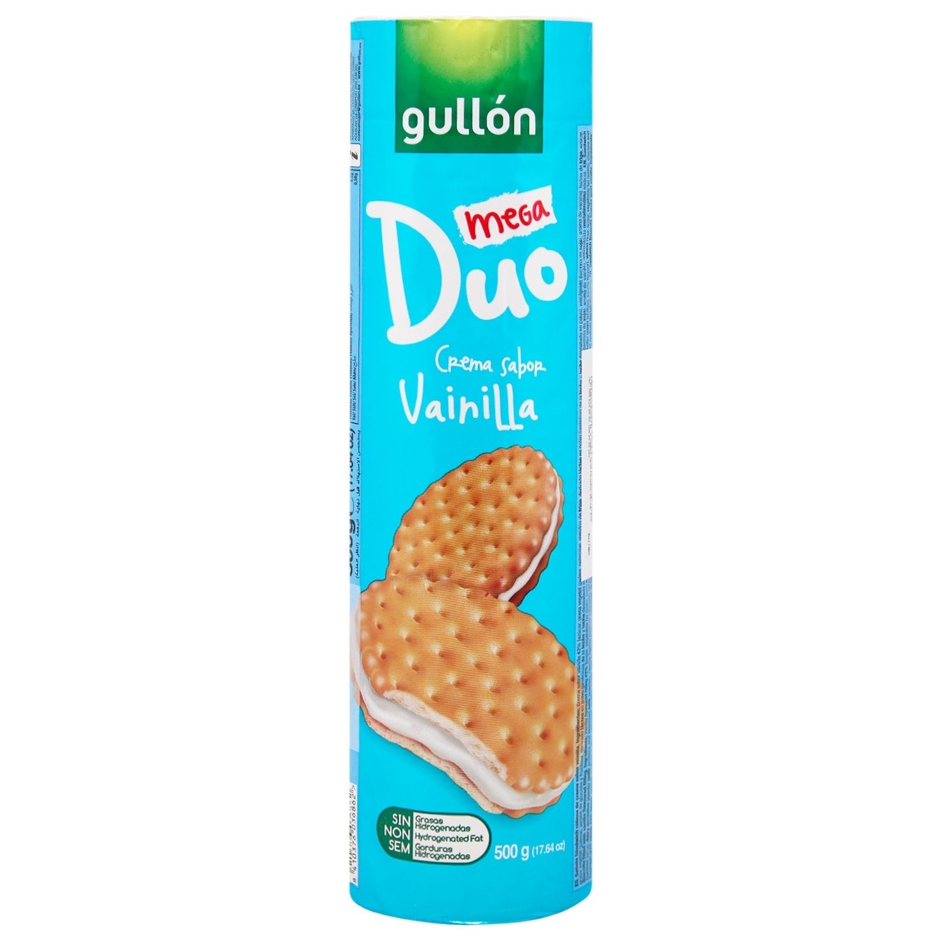 

Печенье-сэндвич Gullon Mega Duo с ванильным кремом 500г