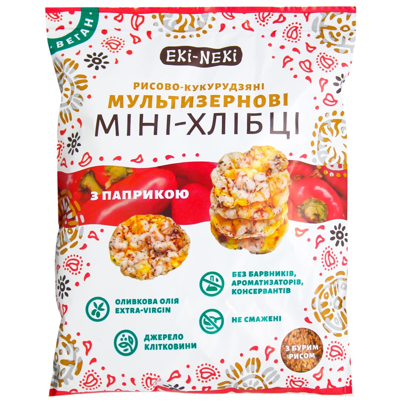

Мини-хлебцы Эки-Неки мультизерновые с паприкой 40г