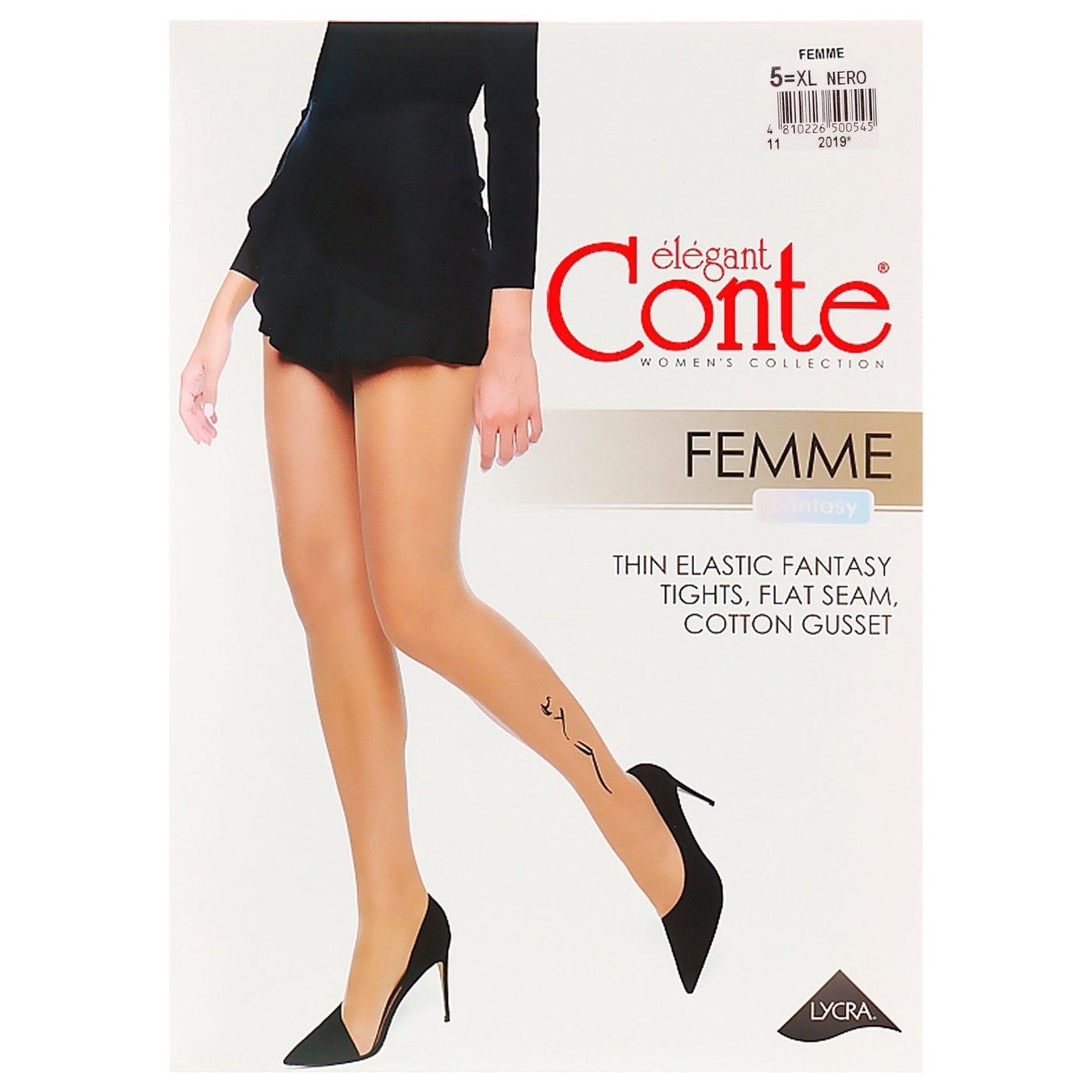 

Колготы Conte Elegant женские Fantasy Femme р.5 Nero