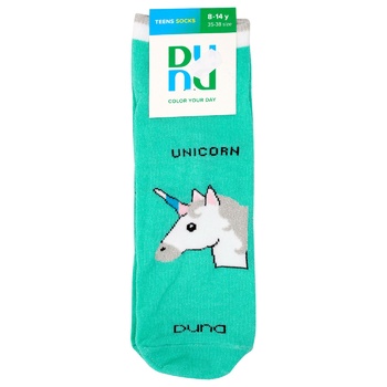 Duna 9020 2062 Light Turquoise Children's Socks Size 22-24 - buy, prices for MegaMarket - photo 1