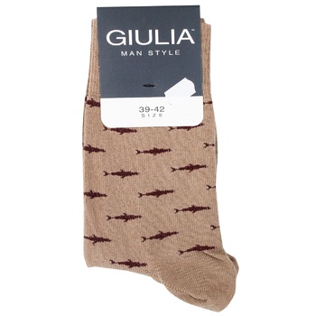 Giulia Men's Socks s.39-42 Beige - buy, prices for NOVUS - photo 1