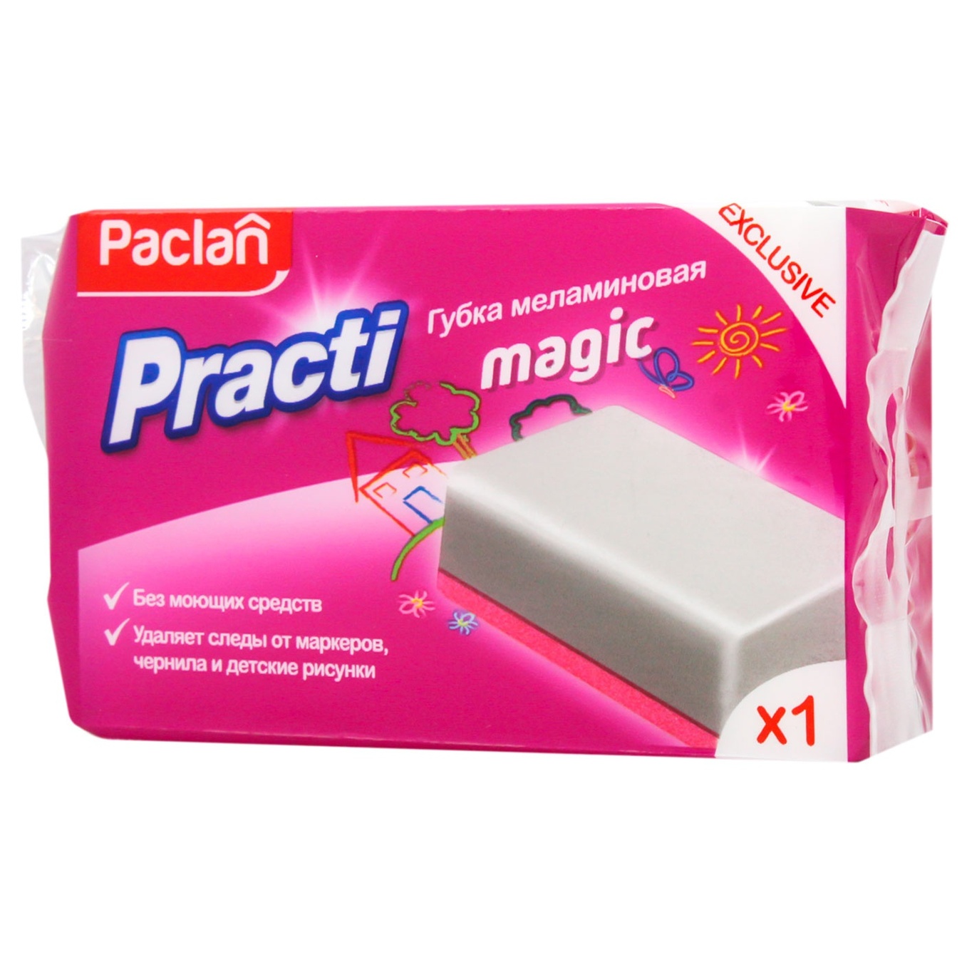 

Губка Paclan Practi Magic кухонная меламиновая