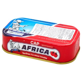 Сардины Cap Africa в томатном соусе 125г - купить, цены на ULTRAMARKET - фото 1