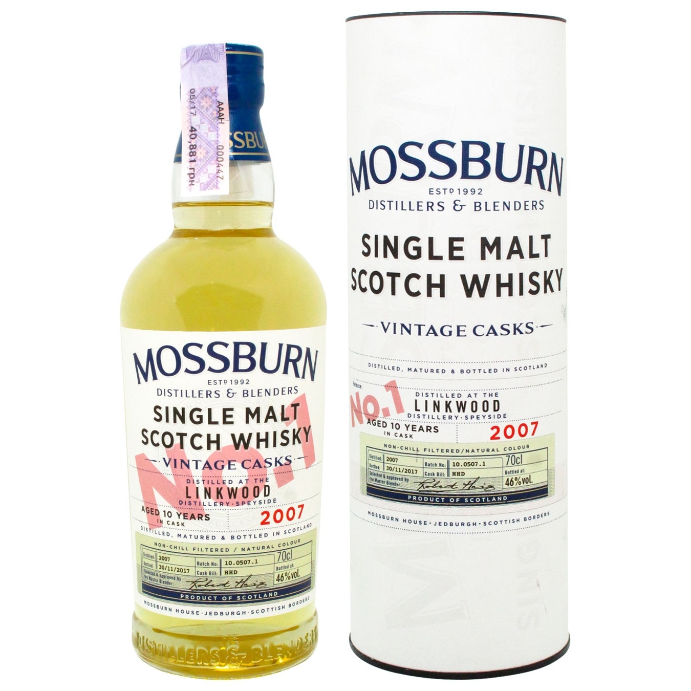 

Виски Mossburn Vintage Casks 46% 0,7л