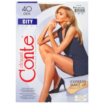 Conte Elegant City Natural Women's Tights 40den 5s - buy, prices for MegaMarket - photo 1