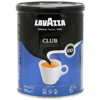 Кава Lavazza Club 100% Арабіка натуральна смажена мелена 250г - купити, ціни на Таврія В - фото 1