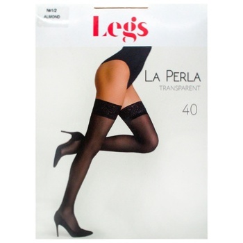 Чулки женские Legs La Perla Almond 40ден р.1/2 - купить, цены на МегаМаркет - фото 1