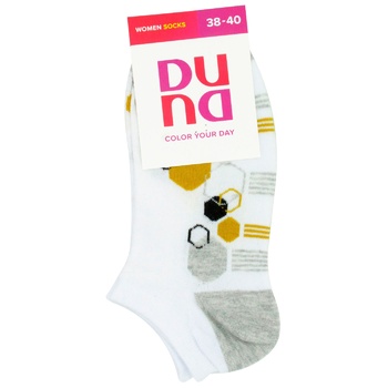 Duna 3237 2284 White Women's Socks 23-25s