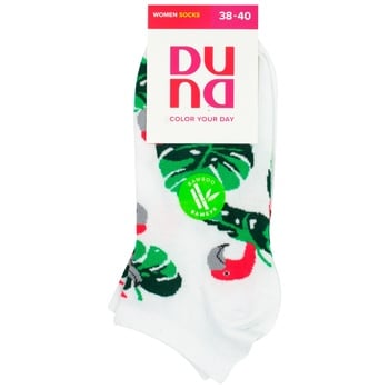 Duna 3235 2282 White Women's Socks Size 23-25