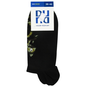 Duna 2582 2143 Black Men's Socks Size 25-27