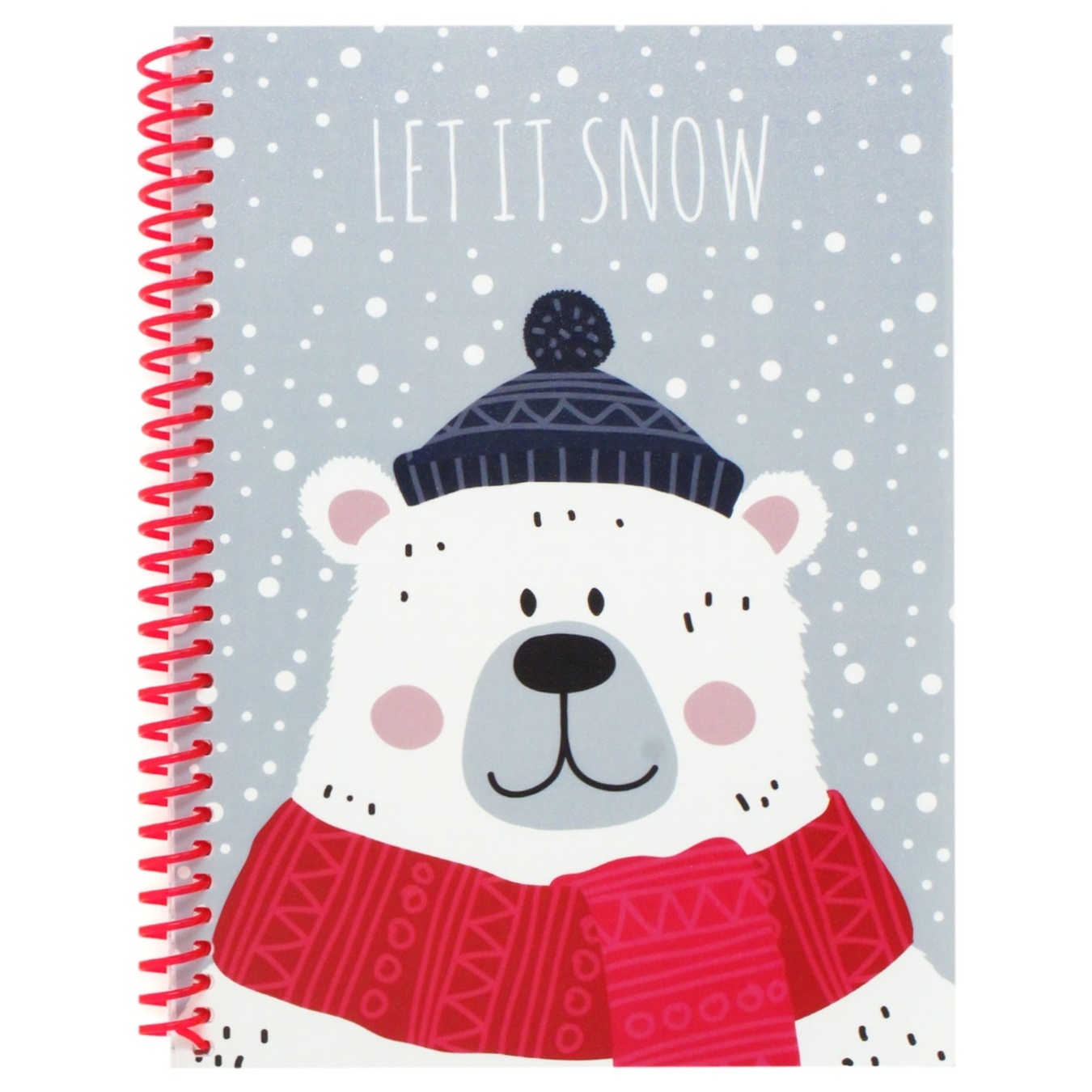 

Блокнот Economix Christmas Let it snow А5 пластиковая обложка 60л