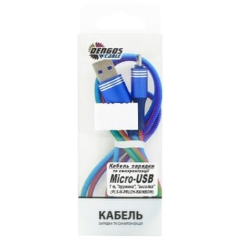 Dengos Charging and Syncing Cable Micro-USB 1m - buy, prices for MegaMarket - photo 1