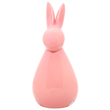 Decorative Figurine Easter Bunny 7x15m pink