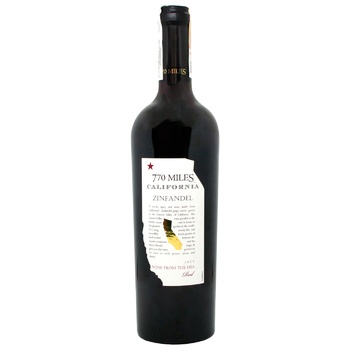 Вино 770 Miles Zinfandel червоне сухе 13,5% 0,75л купити від 312.90 грн ...