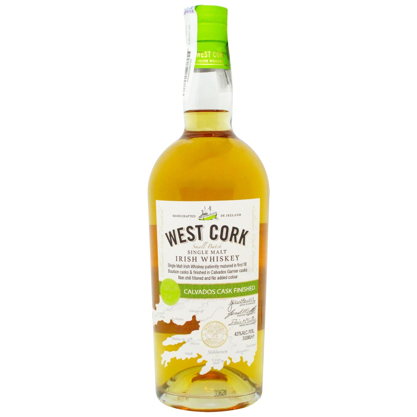 

Виски West Cork Small Batch Calvados Cask Box 43% 0,7л