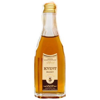 Kvint Divin Cognac 5y.o. 40% 0.05l - buy, prices for MegaMarket - photo 1