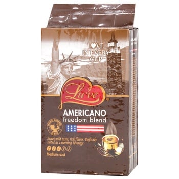 Lu've Americano Freedom Blend Ground Coffee 250g