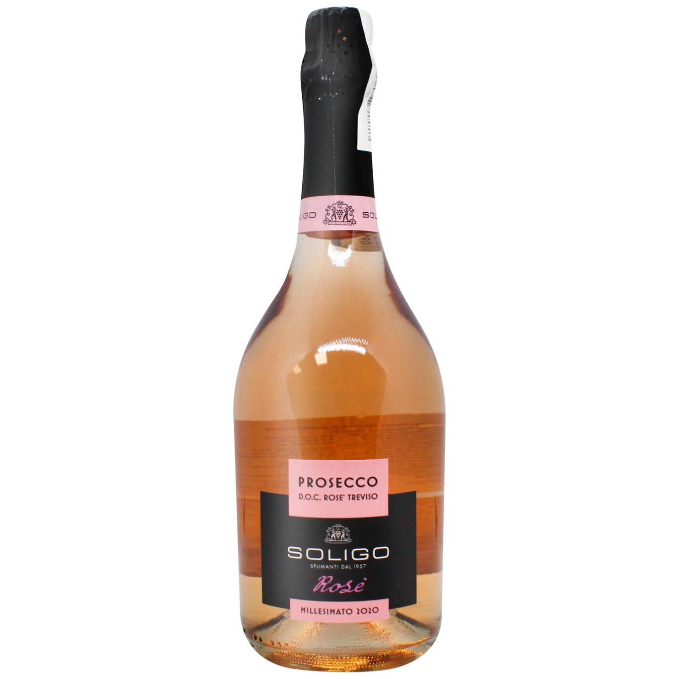 

Вино игристое Soligo Prosecco Rose розовое брют 11% 0,75л