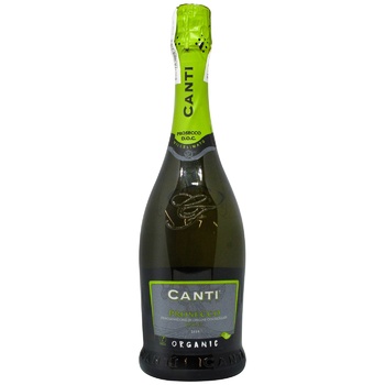 Вино игристое Canti Prosecco Bio Organic белое экстра сухое 11% 0,75л