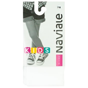 Naviale Micro Children's Tights 40den s.7/8 White - buy, prices for ULTRAMARKET - photo 1