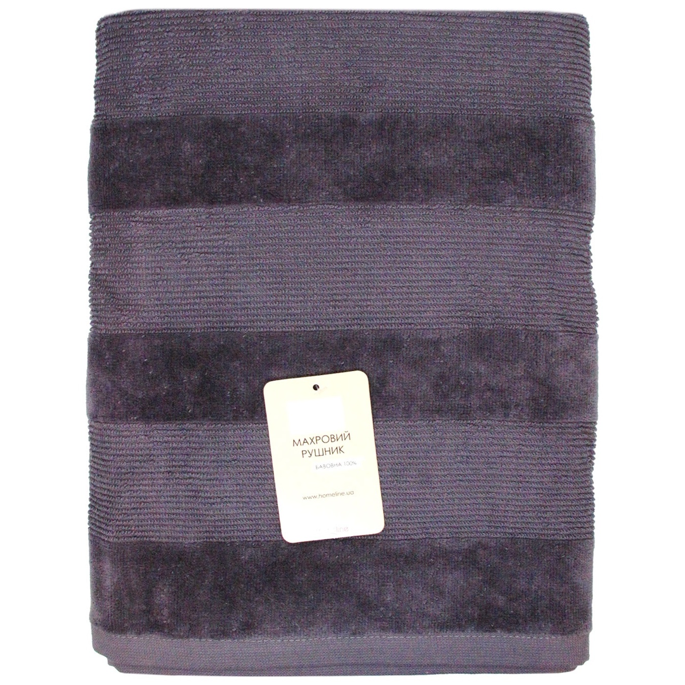 

Полотенце махровое Home Line Ривьера графит 70x130см арт.147628