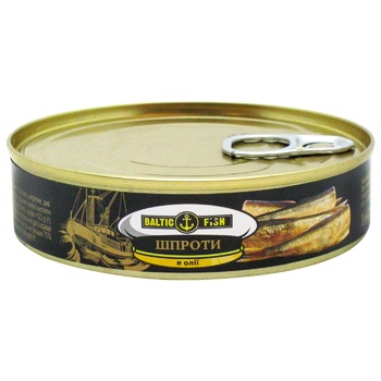 Baltic Fish Sprats in Oil 160g - buy, prices for Auchan - photo 1