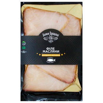 Dymni Tradytsiyi Cold Smoked Sliced Escolar Fillet 140g - buy, prices for - photo 1