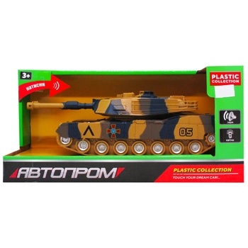 Avtoprom Toy Car Tank with Light and Sound in assortment