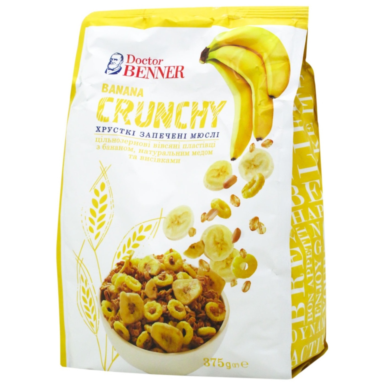 

Кранчи Doctor Benner банановые 375г