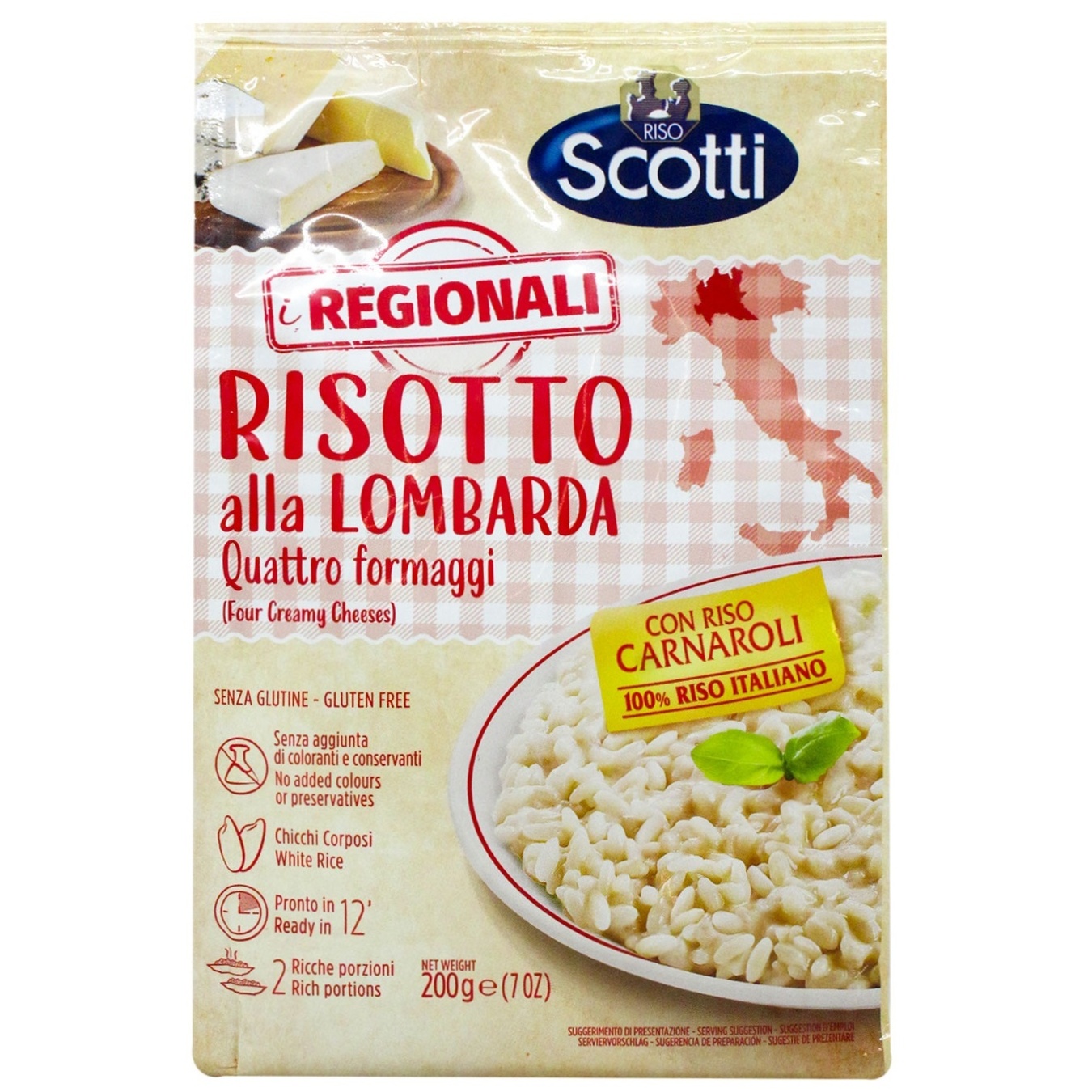 

Рис Riso Scotti Risotto alla Lombarda Четыре сыра 200г