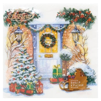 La Fleur On the Threshold of Christmas Napkin 33x33cm 16pcs - buy, prices for - photo 1