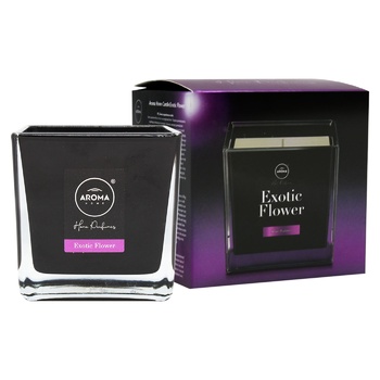 Свічка Aroma Home Екзотична квітка 155г - купити, ціни на МегаМаркет - фото 1
