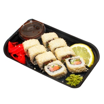 California Roll with Cold Smoked Salmon in Sesame 200/60g - buy, prices for ULTRAMARKET - photo 1