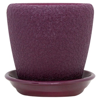 Gratsiya No.4 Silk Purple Flowerpot 1.2l - buy, prices for MegaMarket - photo 1