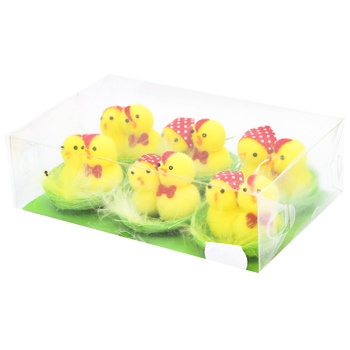 Decoration Set Chicken in Nest 6pcs - buy, prices for MegaMarket - photo 1