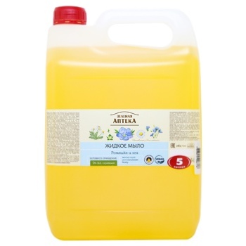 Zelena Apteka Liquid Soap Chamomile and Flax 5l - buy, prices for MegaMarket - photo 1