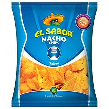 El Sabor Nacho Chips with salt 100g - buy, prices for NOVUS - photo 1