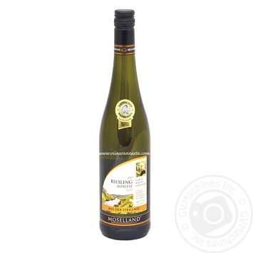 Вино Moselland Riesling Auslese белое сухое 11,5% 0,75л - купить, цены на МегаМаркет - фото 1