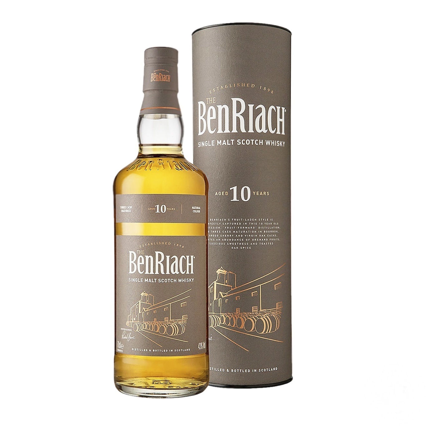

Виски BenRiach 10лет 43% 0,7л