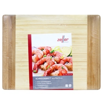 Cutting Board Two-color Bamboo 34х26х1.8cm 25254 - buy, prices for Tavria V - photo 1