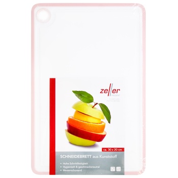 Zeller White-Pink Kitchen Rectangular Board With Handle 30х20.5х0.85cm - buy, prices for - photo 1