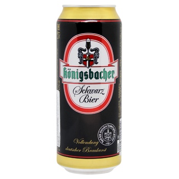 Пиво Konigsbacher Scwarz з/б 4.7% 0.5л - купити, ціни на - фото 1